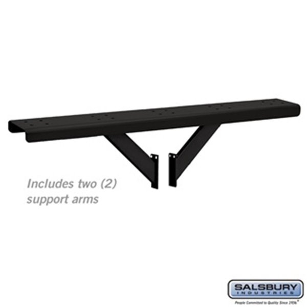 Salsbury Salsbury 4885BLK Spreader - 5 Wide with 2 Supporting Arms for Rural Mailboxes & Townhouse Mailboxes; Black 4885BLK
